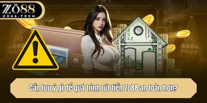 Cần lưu ý gì để quá trình rút tiền Zo88 an toàn hơn?